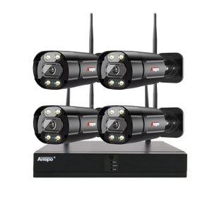 3MP Full Color 4CH WIFI KIT Wireless Security <strong>System</strong> 4 Channel Audio Cctv Camera <strong>System</strong> Color Vu Cctv <strong>Home</strong> Security <strong>System</strong> - Product Image 1