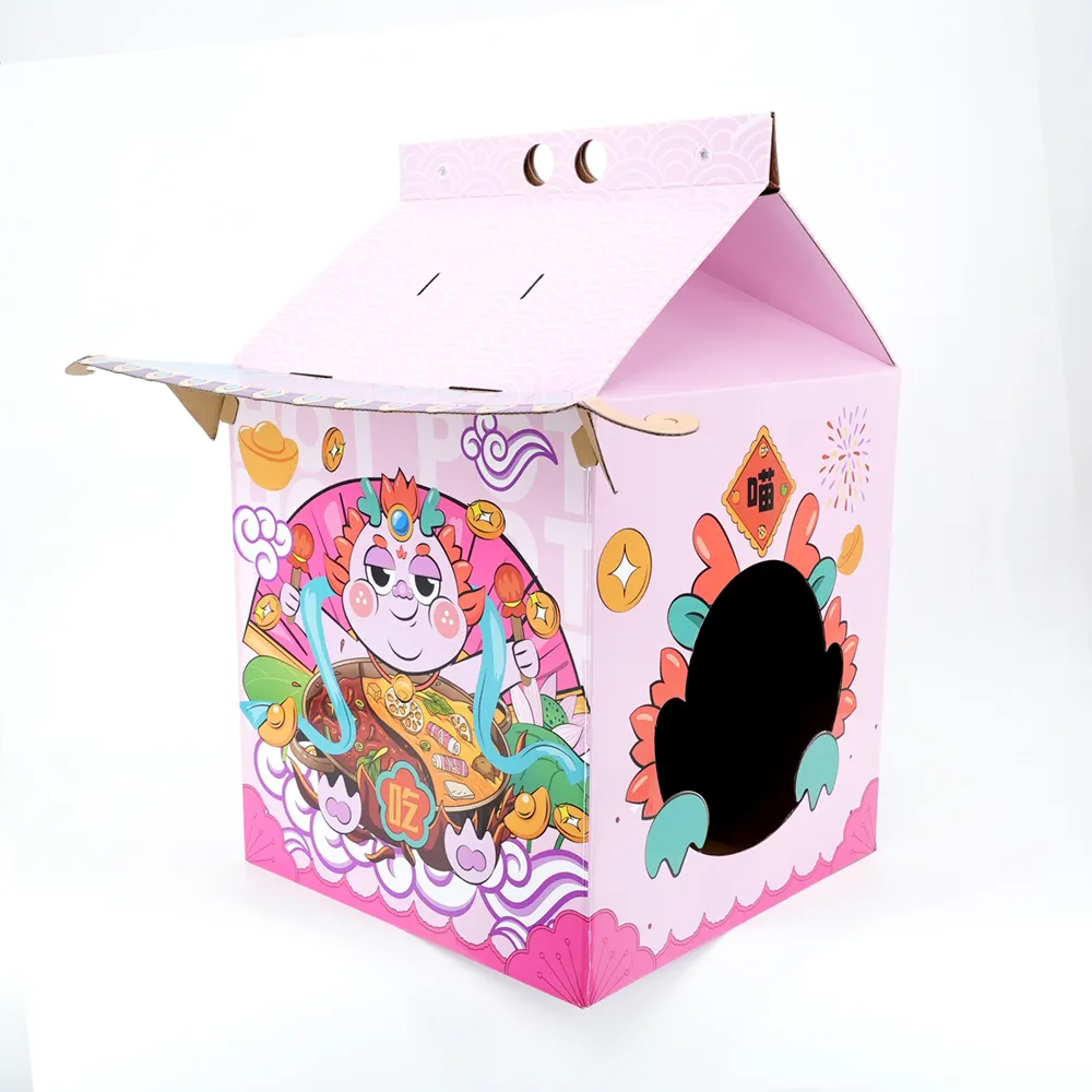 卸売猫スクラッチボードカートンハウス巣くすぐり研削爪段ボール紙箱