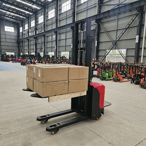 <strong>Double</strong> Pallet Stacker Lifting Electric Reach Stacker Electric <strong>Loading</strong> and Unloading Vehicle 1.5ton 2ton <strong>Double</strong> Lift Stacker