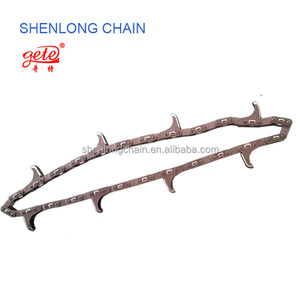 Cao độ bền kéo C-loại thép nông nghiệp chuỗi file đính kèm CA555-C6E Dây chuyền con lăn cho băng tải trang trại máy gặt đập hợp kim - Product Image 4