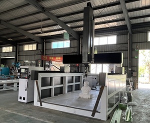 Enrutador de madera con cabezal oscilante CNC de 5 ejes, máquina rotativa de carpintería con husillo de 360 grados, talla 3D, modelos 4d, grabado de piedra de espuma EPS - Product Image 3