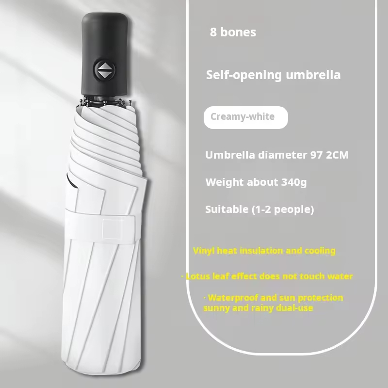 Paraguas Automático 8K (Blanco)