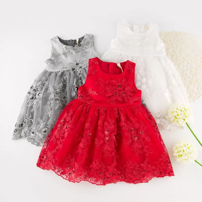 레이스 이브닝 드레스의 온라인 판매 패턴 아름다운 맥시 플라워 걸 드레스