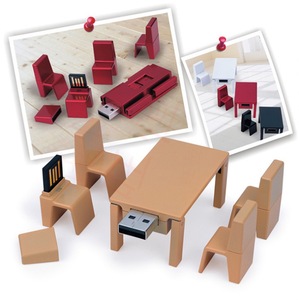 定制形状的<span class=keywords><strong>USB</strong></span> 2.0接口存储驱动器，用于椅子凳子桌子的家具