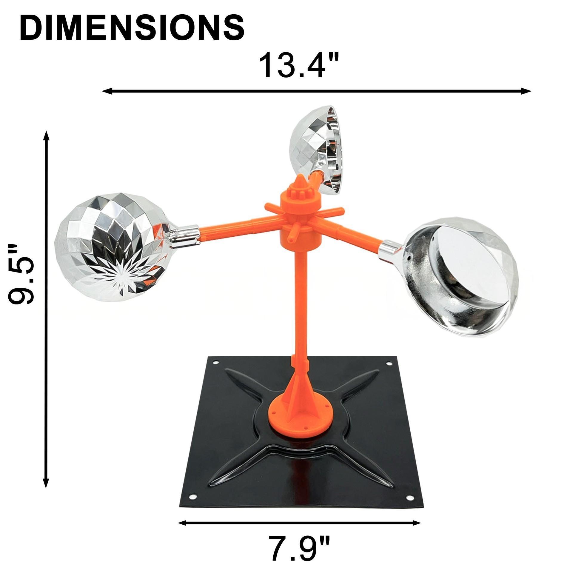 Rotating bird repellent - standard+metal base