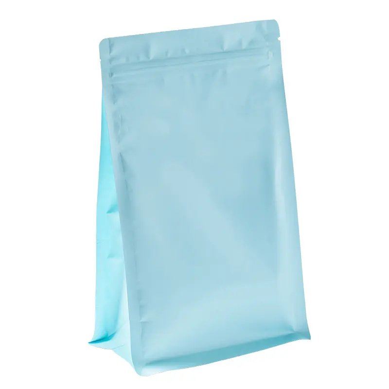 Black Aluminum Foil Top Ziplock Pouch Heat Seal Nylon Plastic Food Storage Flat Bottom Dog Food Packaging Bag