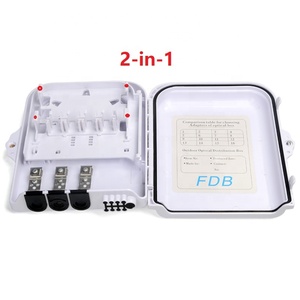 2-in-1 IP65 8-Core CTO Black NAP FTTH Mini PLC Access ODP Fiber Optical Box FTTH Cassette Tape Splitter Optical <strong>Distribution</strong> - Product Image 2