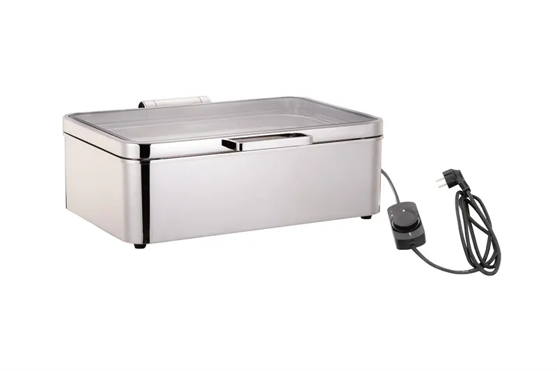 Commerciële Catering Keukengerei Set Nieuwe Aankomst Roll Top Chafing Schotels Roestvrij Staal Hydraulische Inductie Chafer Voor Buffet