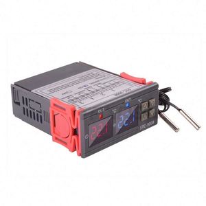 Controlador de temperatura digital dual de dos salidas de relé termostato calentador con sonda 12V 24V 220V hogar calor nevera frío - Product Image 4