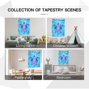 Tùy Chỉnh Bohemian Tấm Thảm Tường Áp phích Dệt Rùa Trừu Tượng Biểu Ngữ Trang Trí Động Vật Mô Hình Phim Hoạt Hình Treo Vải Cho Nhà - Product Image 6