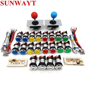 Venta al por mayor, Kit de Arcade Diy, botones y Joysticks led iluminados con cromo para Raspberry pi 3/máquinas de juegos Arcade/PC - Product Image 4