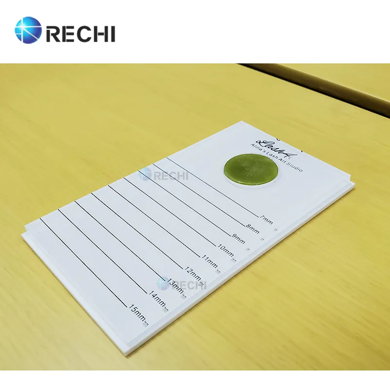 RECHI Custom acrilico ciglia finte Organizer custodia con 2 strati di piastrelle per ciglia in acrilico scatola di visualizzazione