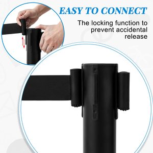 בקר קהל פלדה עמוד מעקה נשלף חגורת בידוד מחסום עבור קו תורים בנמל תעופה מעמד מעקה מפריד - Product Image 2