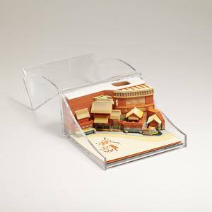 Bloc de notas de regalo DIY de arquitectura tradicional china 3D personalizado Bloc de notas de hojas sueltas para la escuela y la Oficina - Product Image 2