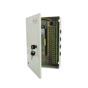 宽范围输入100v/240v监控电源盒防雨18通道开关12v电源选择480W 40A闭路电视盒