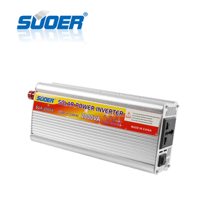 Suoer 2KVA 12V 220V功率逆变器家用离网逆变器正弦波输出5v输入60hz频率15v过压单 - Product Image 3