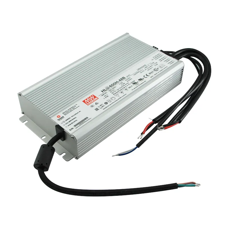 Meanwell 600W 48V إمدادات الطاقة 42V 0-10VDC يعتم 7 سنوات الضمان HL-600H-48B الصمام سائق