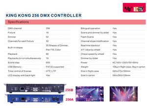 Dj оборудование Dmx контроллер 256 консоли Dmx512 диммер декодер сценический Rgb светодиодный свет Dmx 256 контроллер 256 - Product Image 3