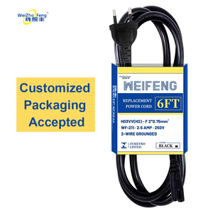Cable de alimentación de repuesto Inmetro negro para electrodomésticos, enchufe de 2 pines, Brasil AC NEMA macho IEC hembra para Monitor de ordenador básico - Product Image 4