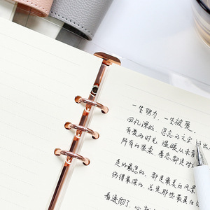 Simple Transparent Good-<strong>looking</strong> Student Pvc Transparent <strong>Shell</strong> 6-hole Loose Spiral Notebook Removable B5 Notebook A5 Diary - Product Image 4
