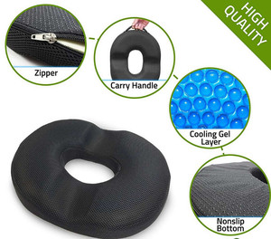 Perawatan Wasir & Tulang Ekor Pereda Nyeri, Bantal Kursi Donat Bulat Gel Memori Bernapas - Product Image 2