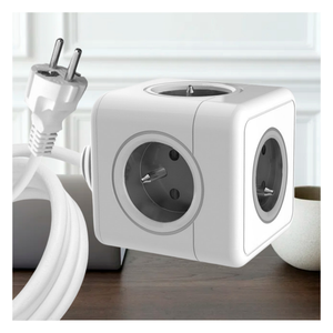 Electrical Extension Multi France <strong>Socket</strong> <strong>Nice</strong>-looking Power Cube Extended 1.5m Cable 5 Outlets FR Type Receptacles with Cables - Product Image 4