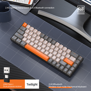 K68 Bluetooth Wireless Dual-mode Mechanical <strong>Keyboard</strong> <strong>Customized</strong> Color Blocking Game Hot Swappable Mechanical <strong>Keyboard</strong> - Product Image 6