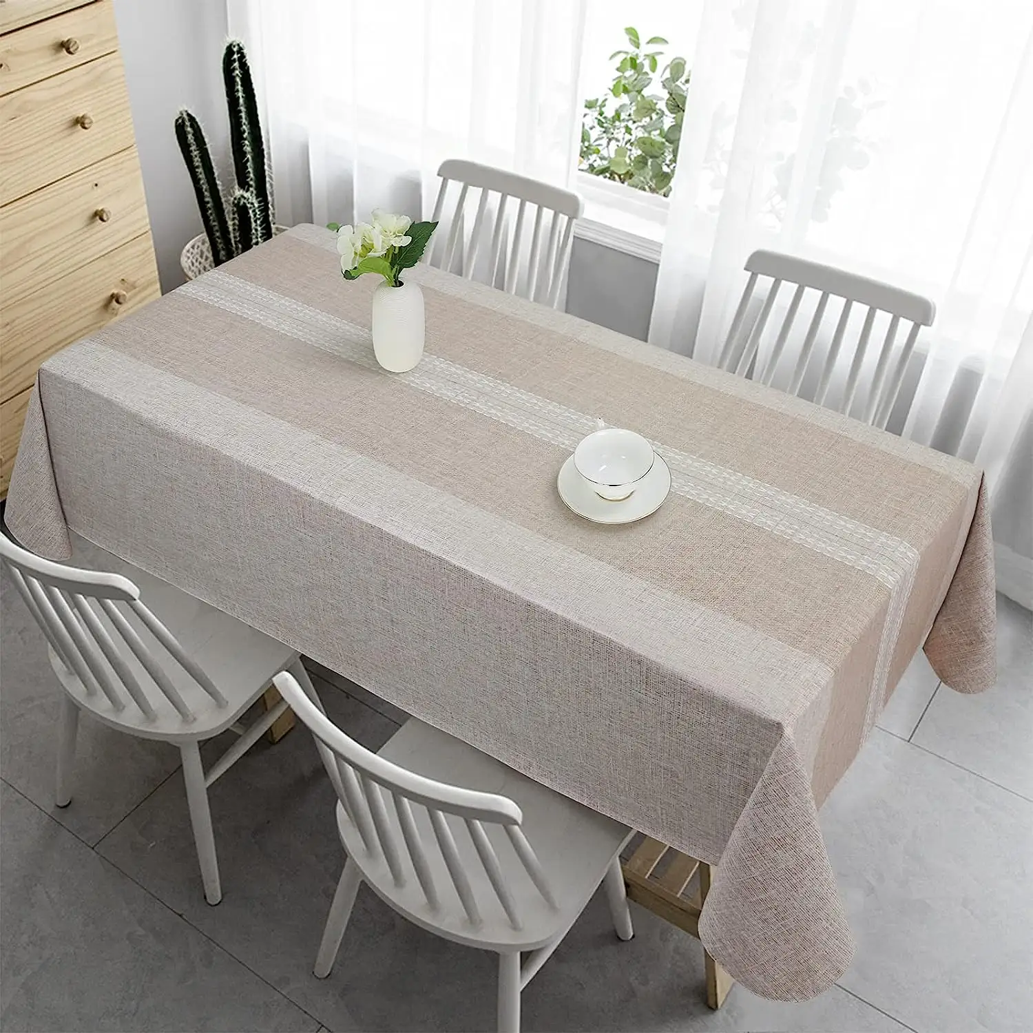 저렴한 레스토랑 씻어 면 테이블 천 직사각형 라운드 방수 내유 방진 테이블 옷