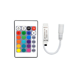 5-24V Mini RGB LED Controller mit 24-Tasten-IR-Funkfernbedienung für 5050 RGB LED Strip Lights