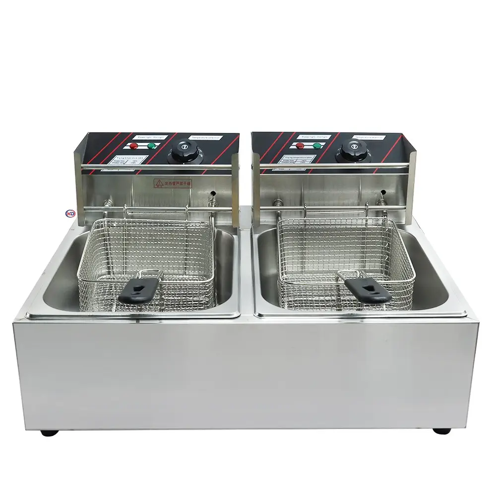 Friteuse électrique automatique en acier inoxydable, grand format, pour la cuisson du poulet frit, appareil de Restaurant, vente en gros