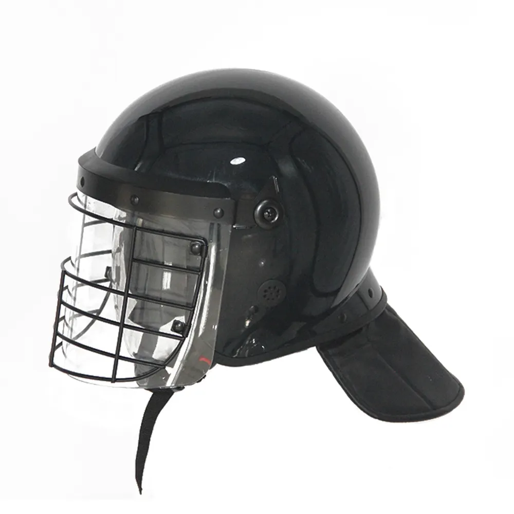 YF Protector ABS Flat Riot helmet with PC visor and high quality