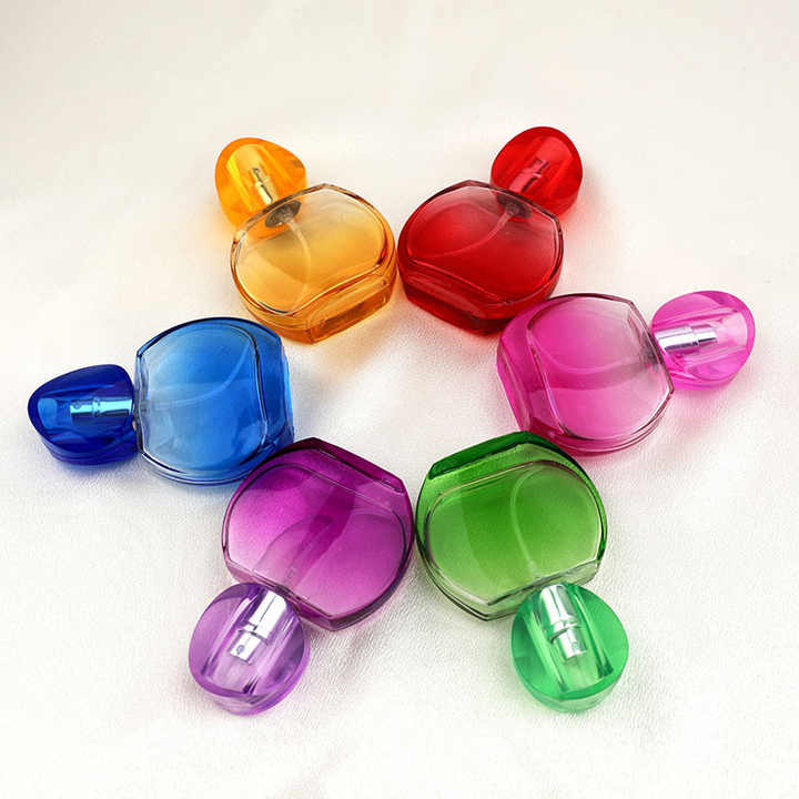 Dubai Arabian 6 Colors 30 ml Perfume Bottle Essential Oil Glass Bottle Custom Glass Perfume Bottle Own Brand
