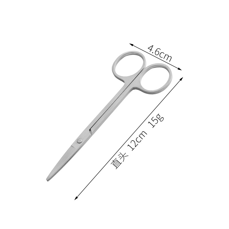 Tijeras de cabeza recta de 12 cm.