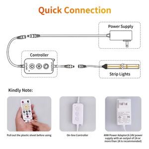 Toptan COB lambası şerit renk kutusu kiti 3000K4000K 6000K ev dekorasyon <span class=keywords><strong>CRI</strong></span> 90 COB 320Leds 24V ayarlanabilir beyaz LED ışık şerit