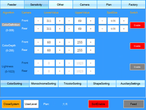 Máquina de clasificación de colores de arroz, dispositivo con cámara óptica para clasificación de Color de arroz, versión de Control remoto - Product Image 6