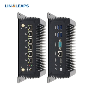 Linkleaps <strong>Excellent</strong> Quality Embedded Fanless Industrial Mini PC 6 GbE <strong>LAN</strong> Low Power I5-8260U Processor Industrial Mini Computer