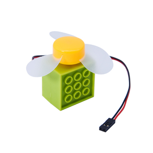 360 Grad Drehbarer 3V DC Motorantrieb DIY für Arduino für Microbit 4*4 programmierbarer Bauklötze-Lüfter mit Klingen