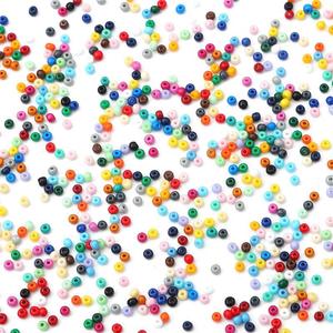 2mm 3mm 4mm High-Quality Wear-Resistant Solid Color Glass Rice <strong>Beads</strong> Uniform Paint Handmade DIY <strong>Beads</strong> in Stock