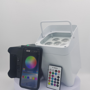 Kablosuz kızılötesi kumanda 6 adet 18W 6 In1 Phone + UV LED pil düz DJ Par işık telefon App ile - Product Image 4