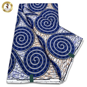 Best Sale African Veritable <strong>Java</strong> Block Print Soft Wax Fabric Real Wax for Women Wedding Dress - Product Image 1