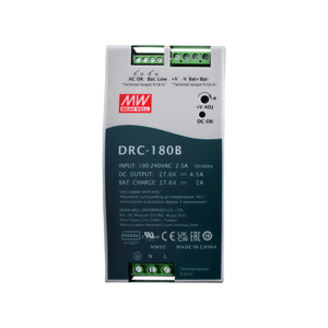 平均井戸DRC-180A 180W充電タイプシングルグループ出力電源 (UPS機能付き) - Product Image 1