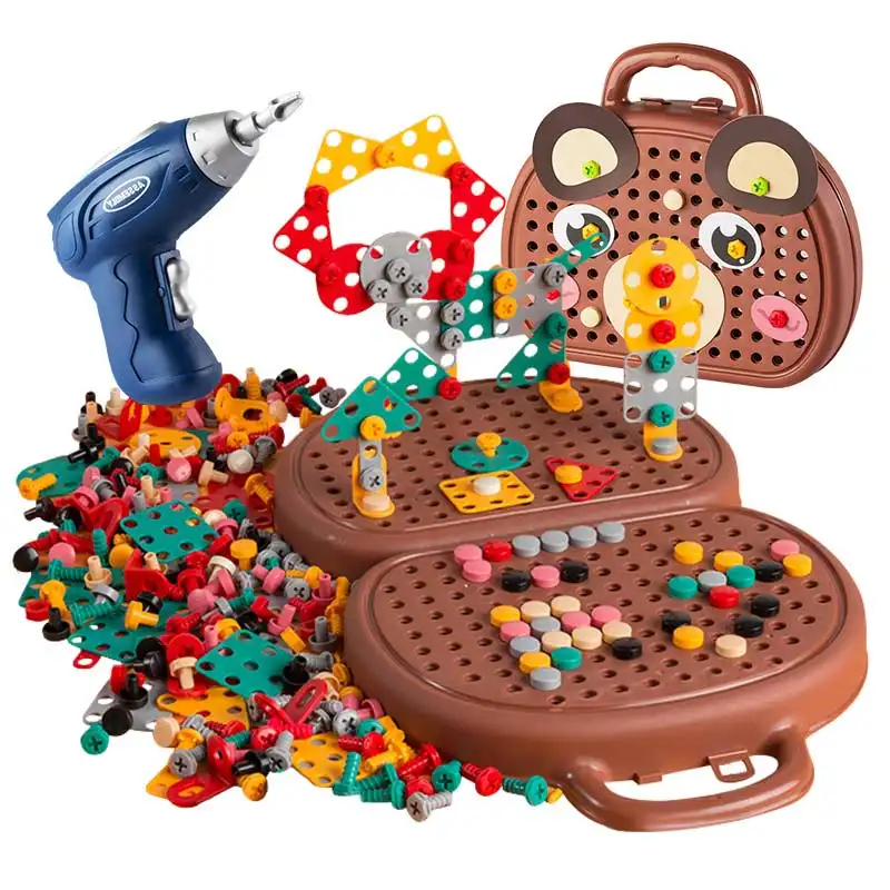 Outils Montessori jouets pour garçons de 3 à 7 ans cadeau d'anniversaire outil de forage jouet enfants jeux éducatifs pour enfants de 4 à 6 ans