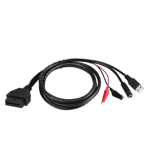 VGAインターフェース診断DIYプログラミング用のDC5.5および電源クリップUSB-OBD電源クリップケーブルを備えた16ピンメス-USB - Product Image 1