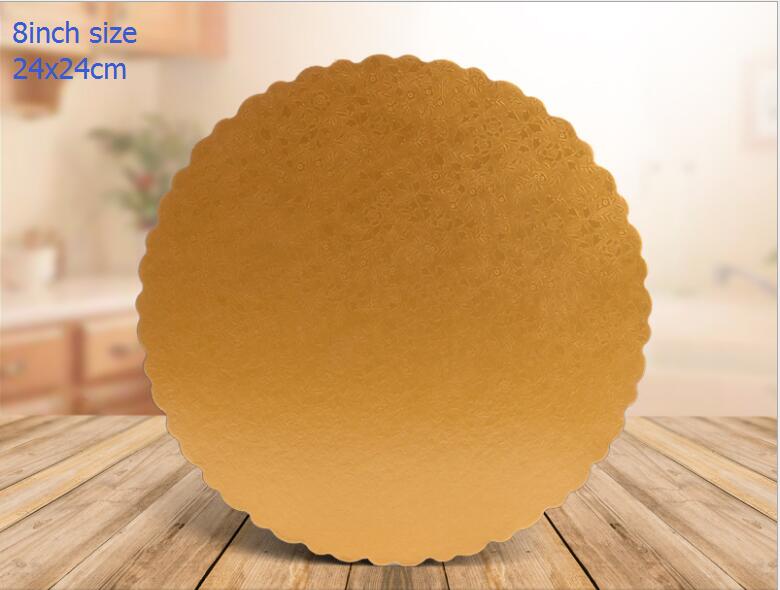 Gold Round 8 inch without handle