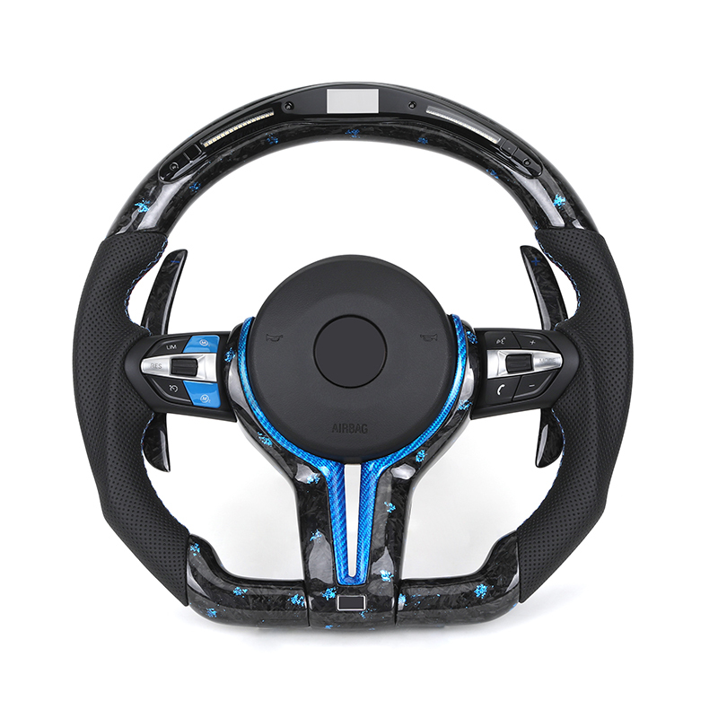 Fibre forgée bleue+LED+bule M1M2