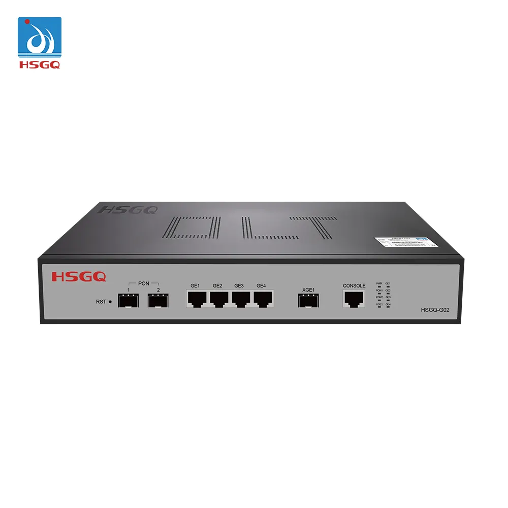 HSGQ-G02 NEUES Design faseroptik fttx lösungen 2 port gepon olt 1 sfp+ gpon olt mini