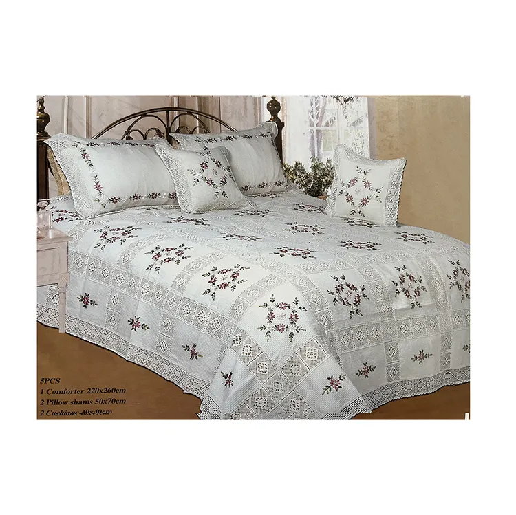 white embroidered cotton bed sheets bedding set lace bedding sets turkey bedding set duvet cover 6 piece