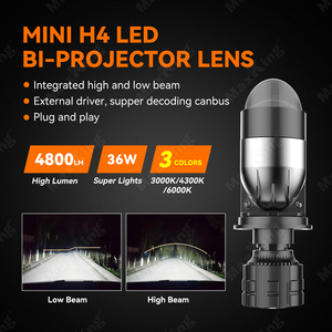 36W H4バイプロジェクターLEDヘッドライト3000K4300 K 6000K3色自動車用LEDヘッドライト電球 - Product Image 3