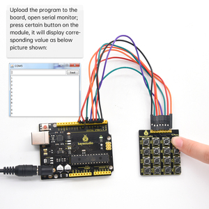 KEYESTUDIO tastiera a matrice grande 4*4/tastiera a membrana estesa a chip singolo per arduino per microbit