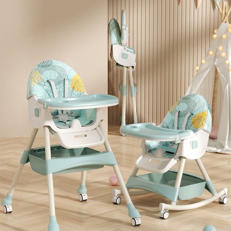Aden green rocking chair universal wheel
